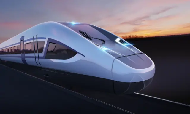 Proposed image of HS2 train