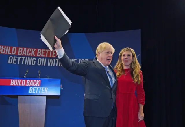 Boris and Carrie Johnson