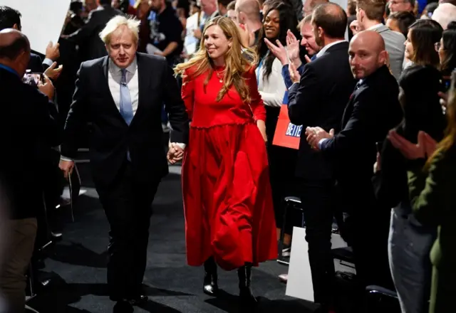 Boris and Carrie Johnson