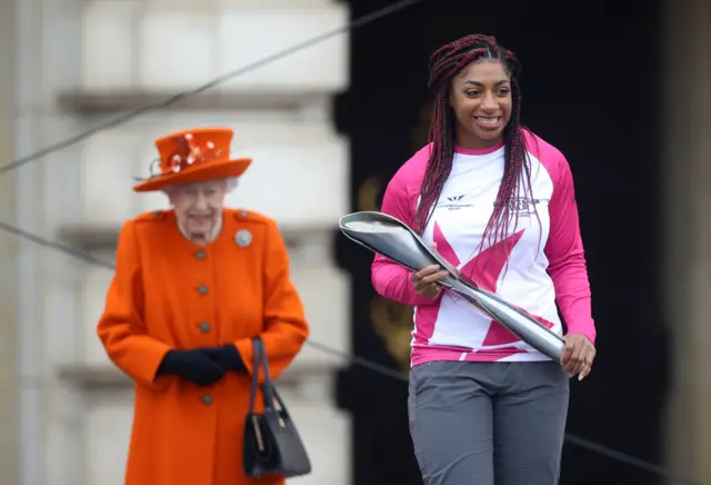 The Queen and Kadeena Cox