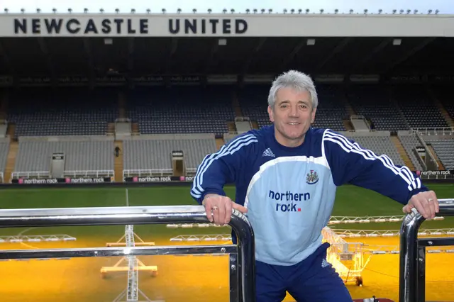 Kevin Keegan in Newcastle United training gear