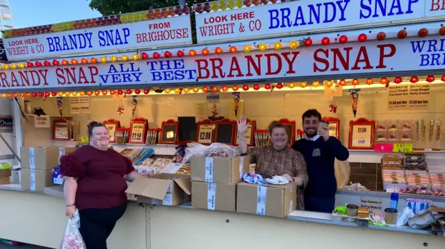 Food stall at Hull Fair