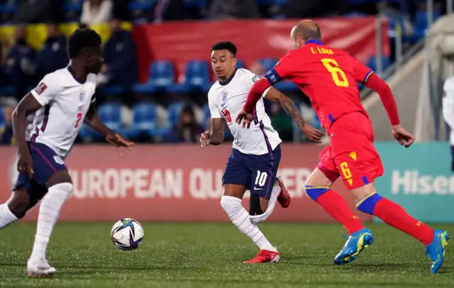 Jesse Lingard on the ball for England