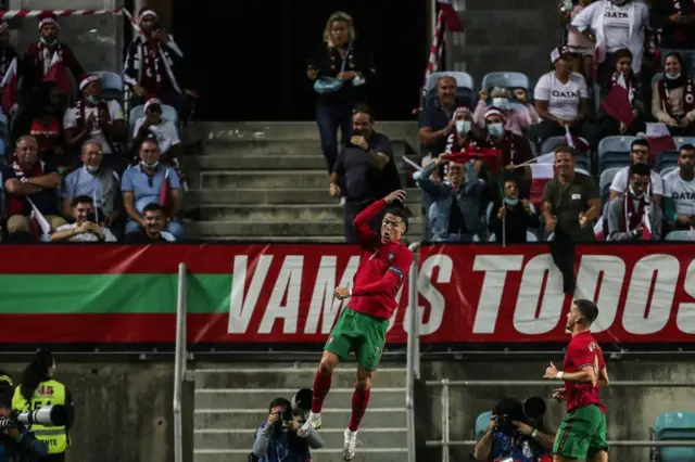 Ronaldo celebrates