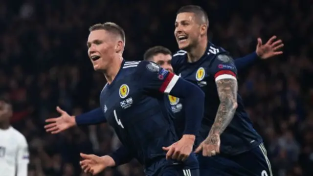 Scott McTominay celebrates