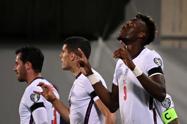 Tammy Abraham celebrates