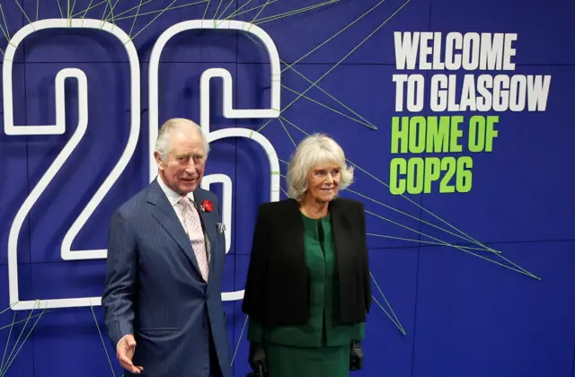 Prince of Wales and the Duchess of Cornwall at COP26