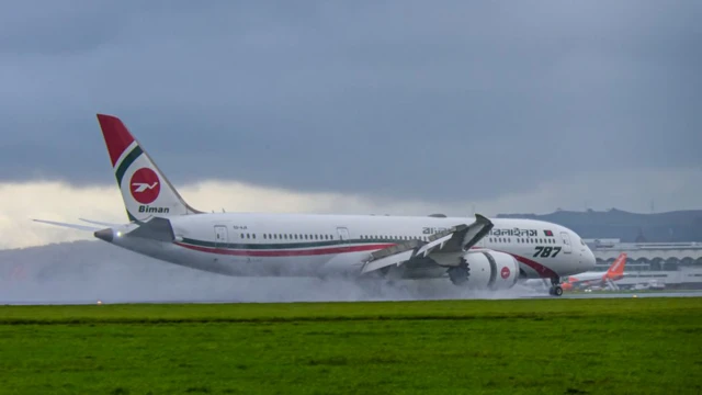 This Boeing 787-9 Dreamliner travelled more than 5,000 miles (8,000km) from Dhaka, Bangladesh to Glasgow