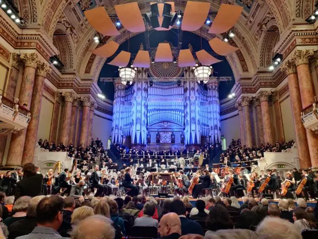 The organ at the hall on Sunday night