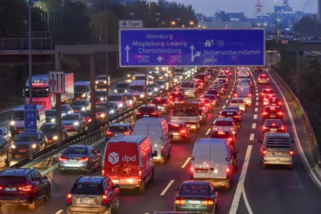 An autobahn in Berlin