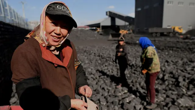 Coal worker in China