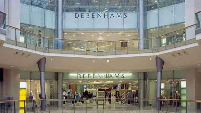 Part of the Debenhams in Birmingham city centre