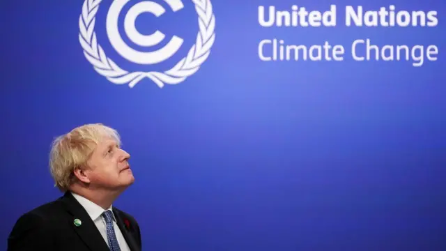 Boris Johnson at COP26 summit