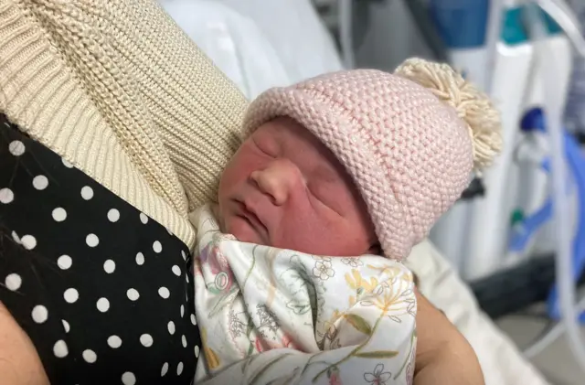 Baby Airlie Autumn Lavery was born at St John's hospital in Livingston