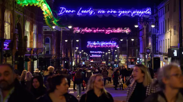 Leeds at night