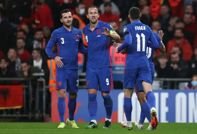 England celebrate