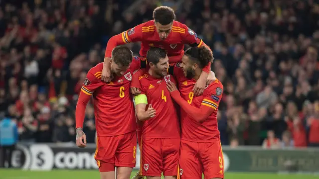 Wales celebrate