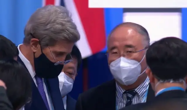 John Kerry and Xie Zhenhua