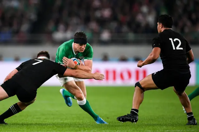 Garry Ringrose with the ball