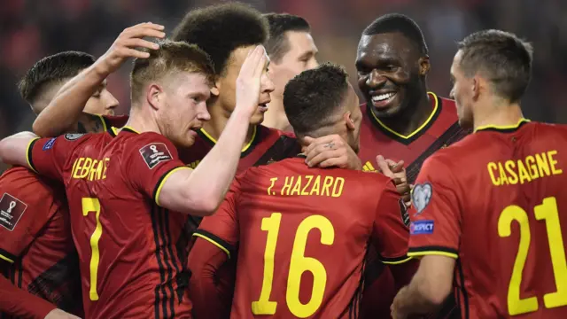 Belgium celebrate