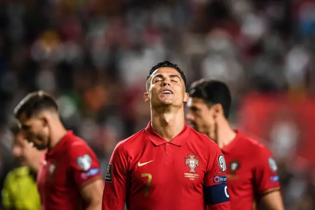 Ronaldo looks devastated