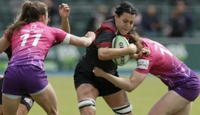 Emma Tayor playing for Saracens