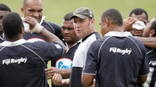 Wayne Pivac with Fiji in 2006