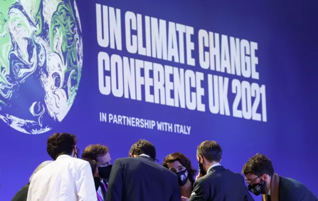 Delegates at the UN Climate Change Conference in Glasgow