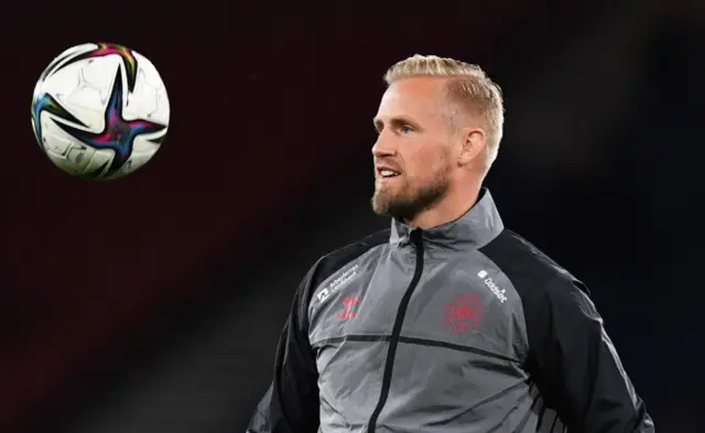 Denmark goalkeeper Kasper Schmeichel