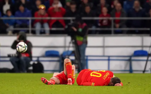 Neco Williams and Aaron Ramsey after head clash