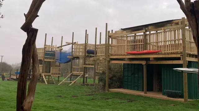 The St Michael's adventure playground and campsite at Brandesburton