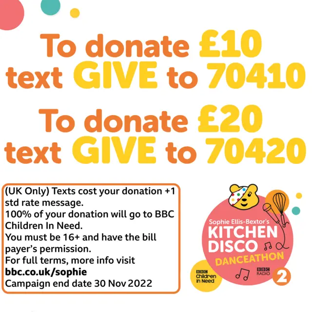 Text to donate