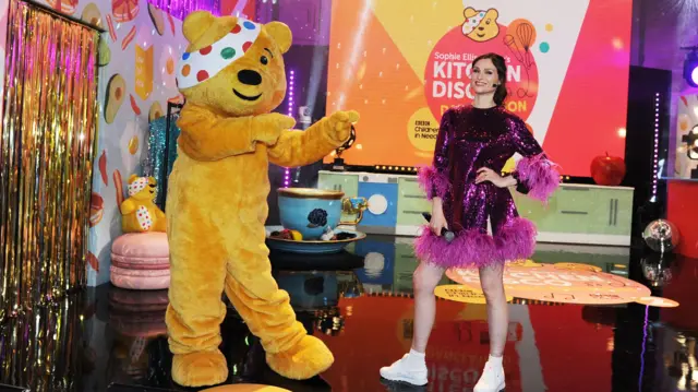Sophie Ellis Bextor and Pudsey Bear