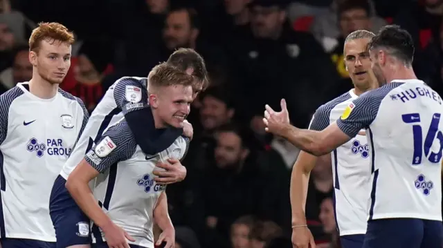 Preston celebrate