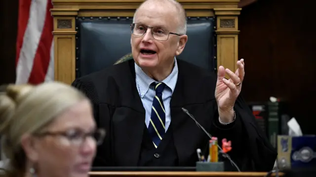 Judge Bruce Schroeder at the Kenosha County Courthouse in Kenosha