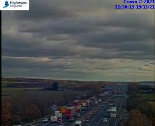 Traffic on M62