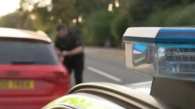 Car being pulled over by police