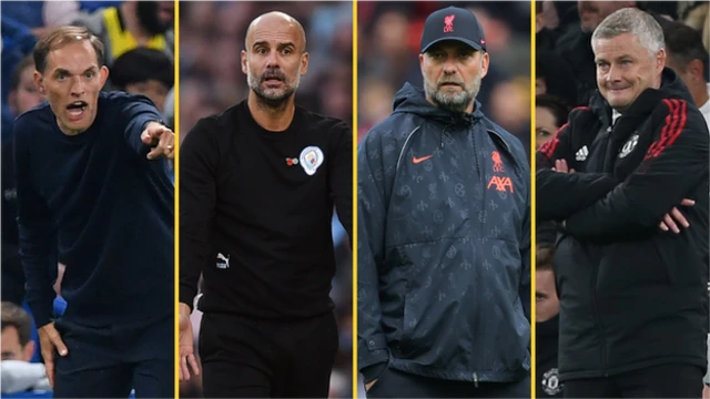 Thomas Tuchel, Pep Guardiola, Jurgen Klopp. Ole Gunnar Solskjaer