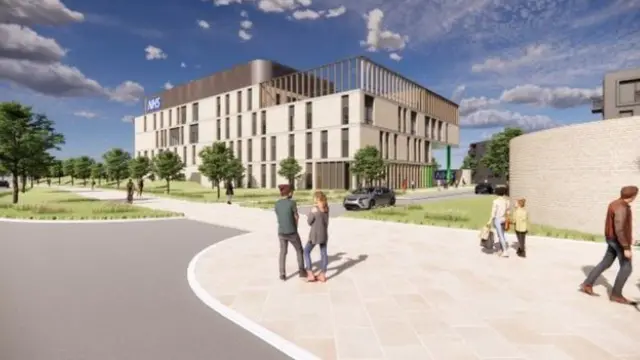 Artist's impression of new Sunderland Eye Hospital