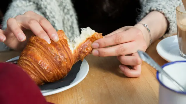 A stock photo of croissants