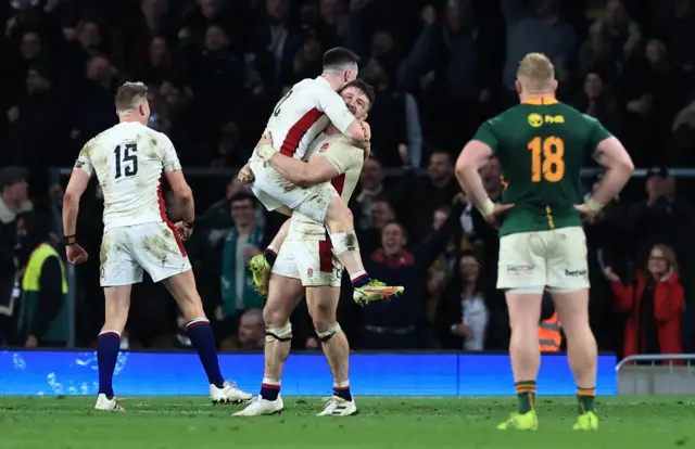 England celebrate