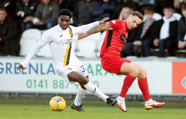 Stephane Omeonga and Eamonn Brophy