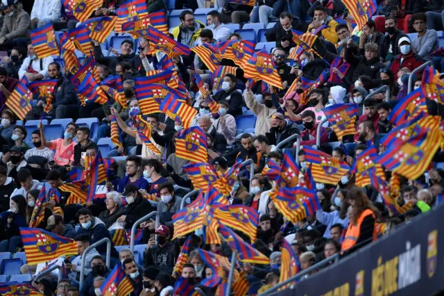 Barcelona fans, Nou Camp