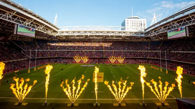 Principality Stadium fireworks