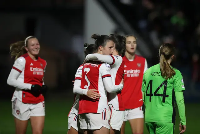 Arsenal celebrate against Koge