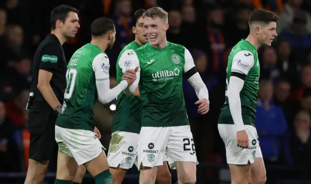 Hibernian celebrate