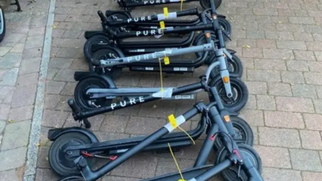 Seized e-scooters