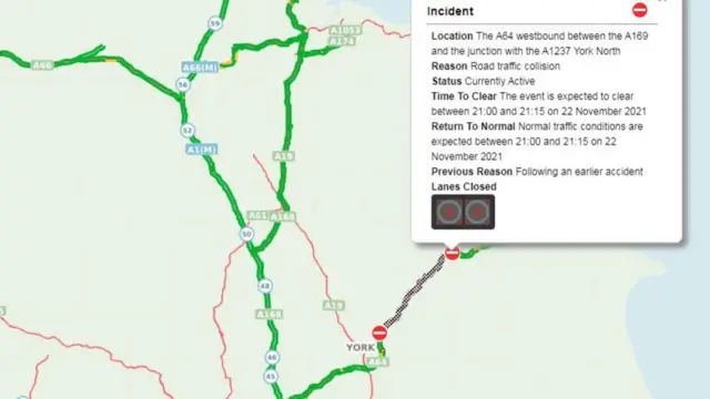 A64 congestion map