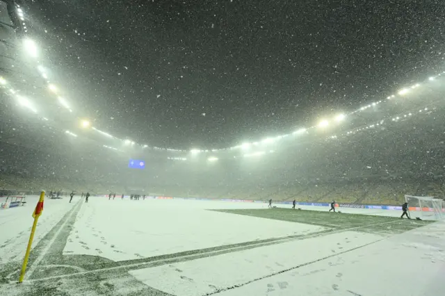 Dynamo Kyiv v Bayern Munich in the Champions League