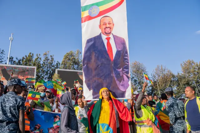 Rally in support of government and military efforts against the TPLF and OLA